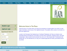 Tablet Screenshot of liveatplaza.com